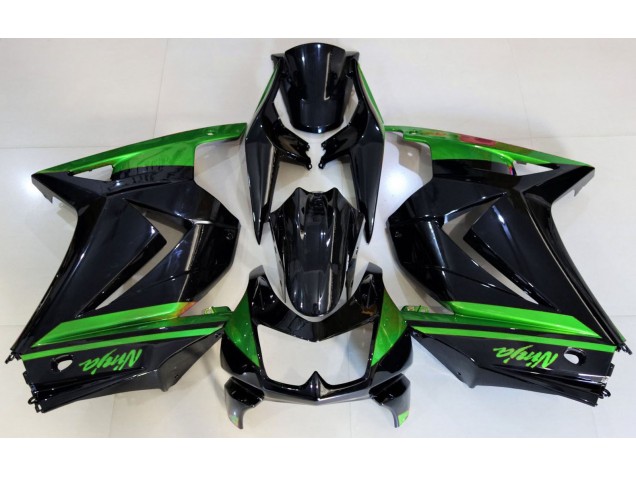 Gloss Black & Green 08-12 Ninja 250 Fairings Gloss Black & Green 08-12 Ninja 250 Fairings