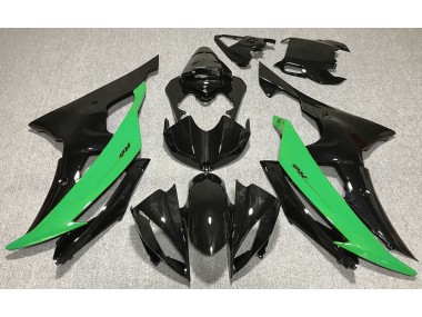 Gloss Black & Green 08-16 R6 Fairings