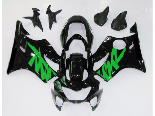Gloss Black & Green 99-00 CBR600 F4 Fairings Gloss Black & Green 99-00 CBR600 F4 Fairings