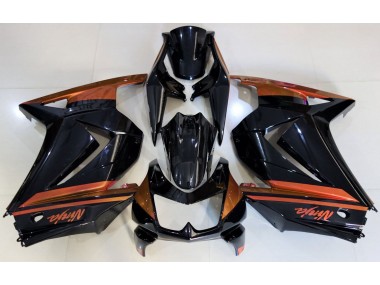 Gloss Black & Orange 08-12 Ninja 250 Fairings