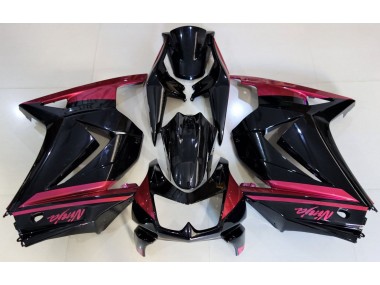 Gloss Black & Red 08-12 Ninja 250 Fairings