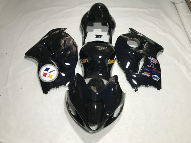Gloss Black Team Logo 97-07 GSXR 1300 Hayabusa Fairings Gloss Black Team Logo 97-07 GSXR 1300 Hayabusa Fairings