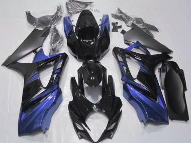 Gloss Black and Blue 07-08 GSXR 1000 Fairings
