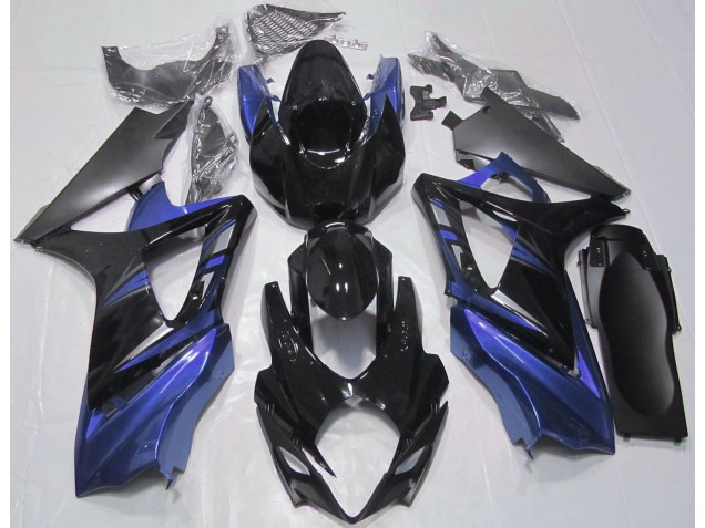 Gloss Black and Blue 07-08 GSXR 1000 Fairings Gloss Black and Blue 07-08 GSXR 1000 Fairings