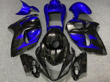 Gloss Black and Deep Blue 08-20 GSXR 1300 Hayabusa Fairings
