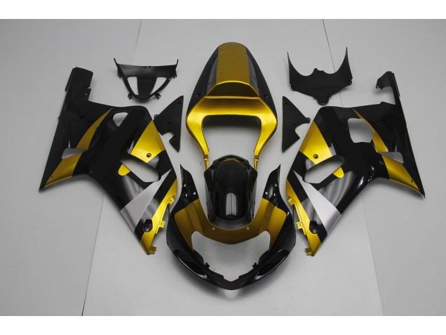 Gloss Black and Gold 01-03 GSXR 600-750 Fairings Gloss Black and Gold 01-03 GSXR 600-750 Fairings