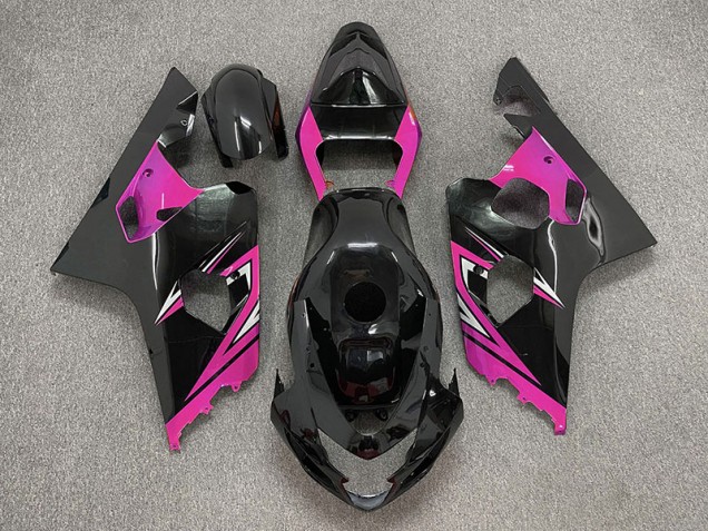 Gloss Black and Pink 04-05 GSXR 600-750 Fairings Gloss Black and Pink 04-05 GSXR 600-750 Fairings