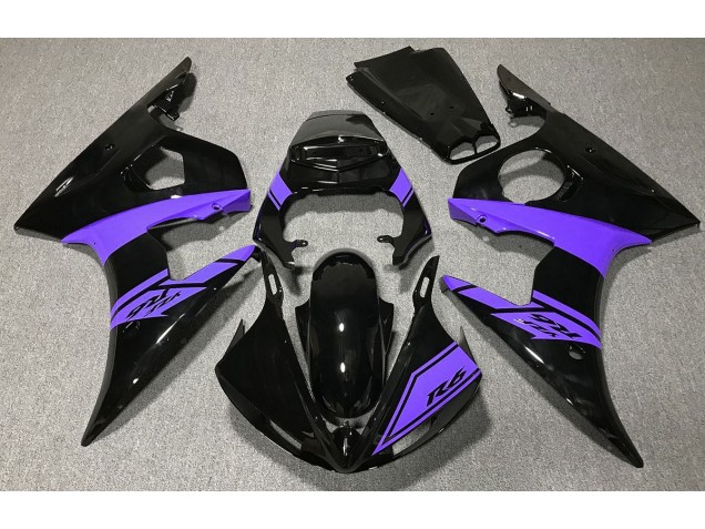 Gloss Black and Purple 03-04 R6 Fairings Gloss Black and Purple 03-04 R6 Fairings