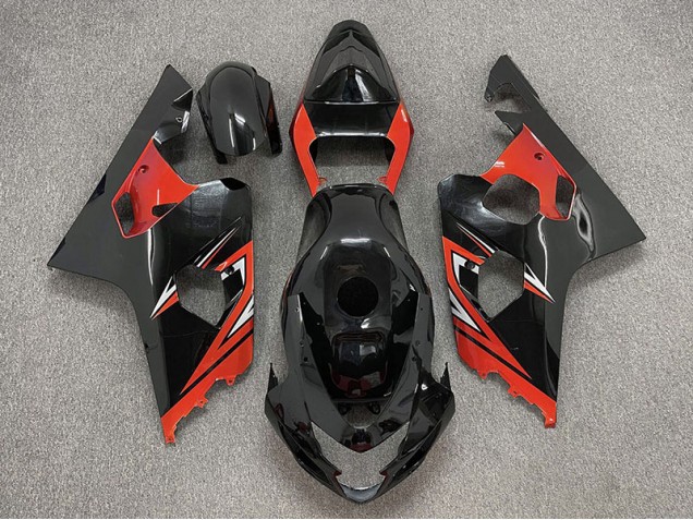 Gloss Black and Red 04-05 GSXR 600-750 Fairings Gloss Black and Red 04-05 GSXR 600-750 Fairings