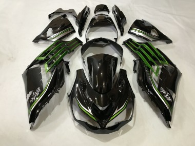 Gloss Black and Slime Green 12-21 ZX14R Fairings