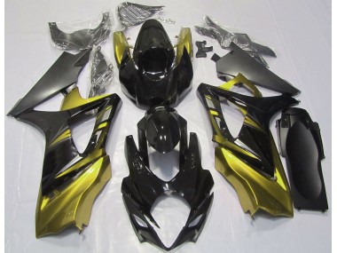 Gloss Black and Yellow 07-08 GSXR 1000 Fairings