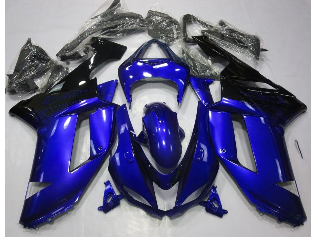 Gloss Blue & Black 07-08 ZX6R Fairings Gloss Blue & Black 07-08 ZX6R Fairings