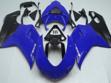 Gloss Blue & Black 07-14 Ducati 848 1098 1198 Fairings
