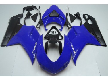 Gloss Blue & Black 07-14 Ducati 848 1098 1198 Fairings