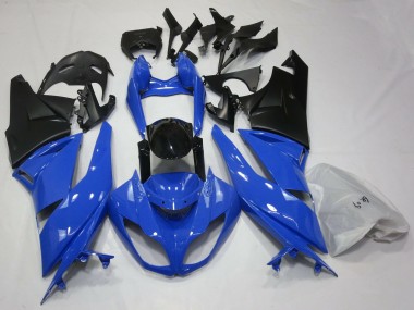 Gloss Blue & Black 09-12 ZX6R Fairings