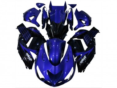 Gloss Blue and Black 06-11 ZX14R Fairings