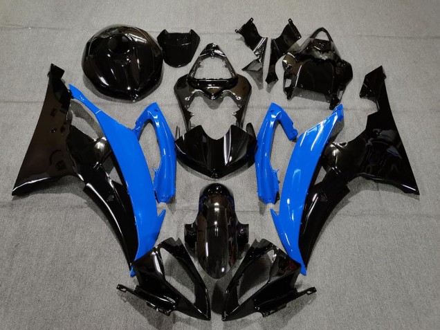 Gloss Blue and Black 08-16 R6 Fairings