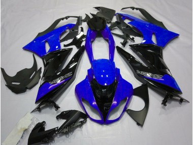 Gloss Blue and Black 09-12 ZX6R Fairings