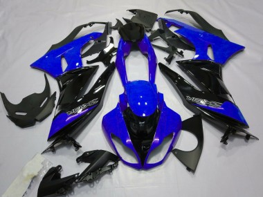 Gloss Blue and Black 09-12 ZX6R Fairings