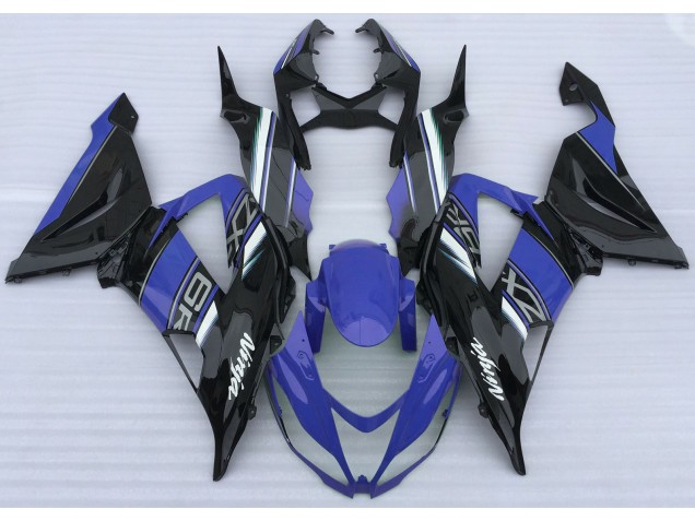 Gloss Blue and Black 13-18 ZX6R Fairings Gloss Blue and Black 13-18 ZX6R Fairings