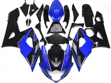 Gloss Blue and Black 05-06 GSXR 1000 Fairings