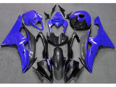 Gloss Blue and Carbon 08-16 R6 Fairings