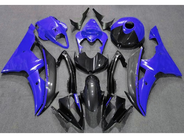 Gloss Blue and Carbon 08-16 R6 Fairings Gloss Blue and Carbon 08-16 R6 Fairings
