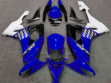Gloss Blue and White 08-10 ZX10R Fairings