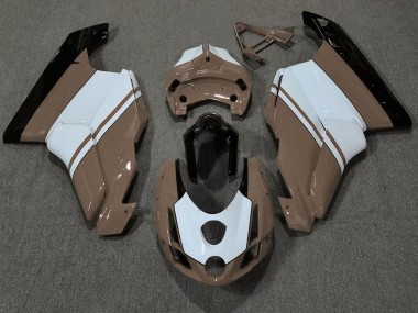 Gloss Brown & White 03-04 Ducati 749 999 Fairings