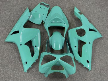 Gloss Cyan Plain 03-04 ZX6R Fairings