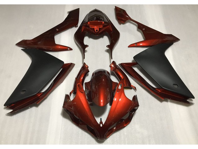 Gloss Dark Orange & Black 07-08 R1 Fairings Gloss Dark Orange & Black 07-08 R1 Fairings