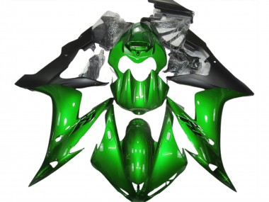 Gloss Green & Black 04-06 R1 Fairings