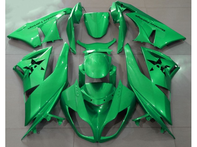Gloss Green & Custom Logos 09-12 ZX6R Fairings Gloss Green & Custom Logos 09-12 ZX6R Fairings