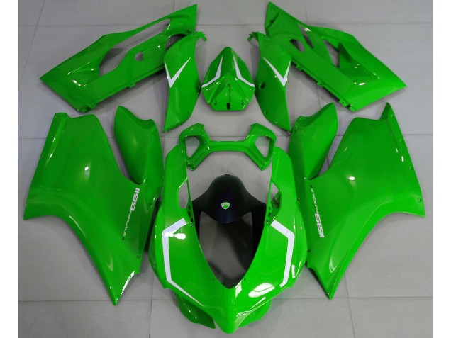 Gloss Green & White 11-14 Ducati 1199 Fairings Gloss Green & White 11-14 Ducati 1199 Fairings
