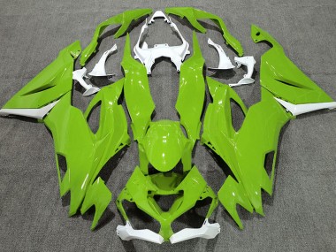Gloss Green & White 19-23 ZX6R Fairings