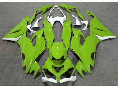 Gloss Green & White 19-23 ZX6R Fairings