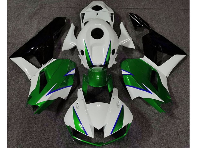 Gloss Green White and Blue 13-23 CBR600RR Fairings Gloss Green White and Blue 13-23 CBR600RR Fairings