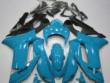 Gloss Light Blue 07-08 ZX6R Fairings