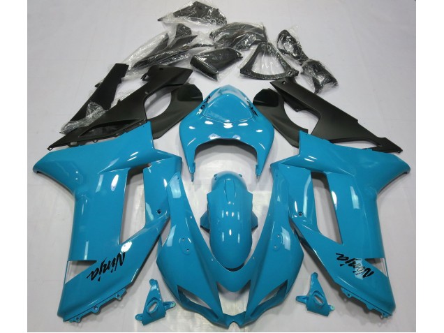 Gloss Light Blue 07-08 ZX6R Fairings Gloss Light Blue 07-08 ZX6R Fairings
