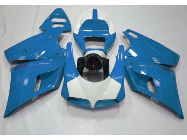 Gloss Light Blue & White 93-05 Ducati 996 748 916 998 Fairings