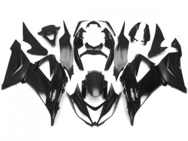 Gloss / Matte Black Plain Slick Decals 13-18 ZX6R Fairings