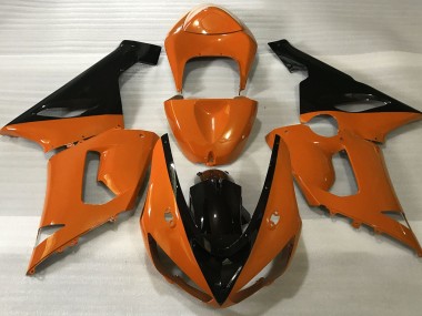 Gloss Orange & Black 05-06 ZX6R Fairings