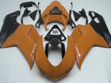 Gloss Orange & Black 07-14 Ducati 848 1098 1198 Fairings