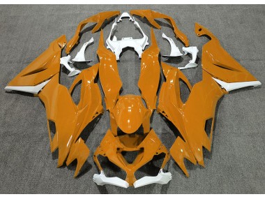 Gloss Orange & White 19-23 ZX6R Fairings