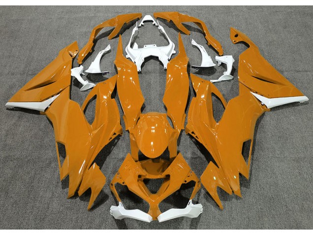 Gloss Orange & White 19-23 ZX6R Fairings