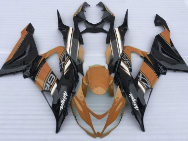 Gloss Orange and Black 13-18 ZX6R Fairings