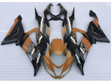Gloss Orange and Black 13-18 ZX6R Fairings