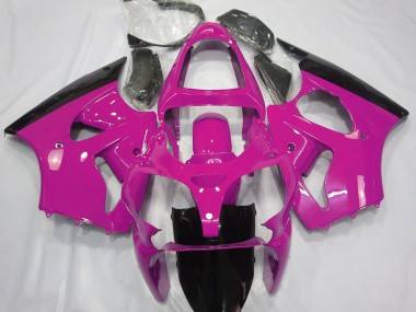 Gloss Pink & Black 00-02 ZX6R Fairings