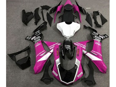 Gloss Pink Logo Style 15-19 R1 Fairings