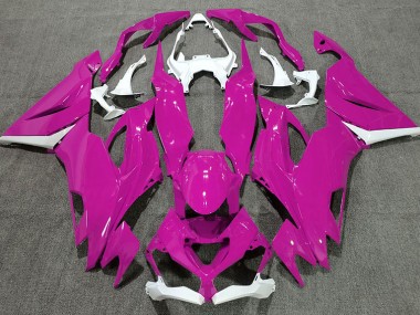 Gloss Pink & White 19-23 ZX6R Fairings